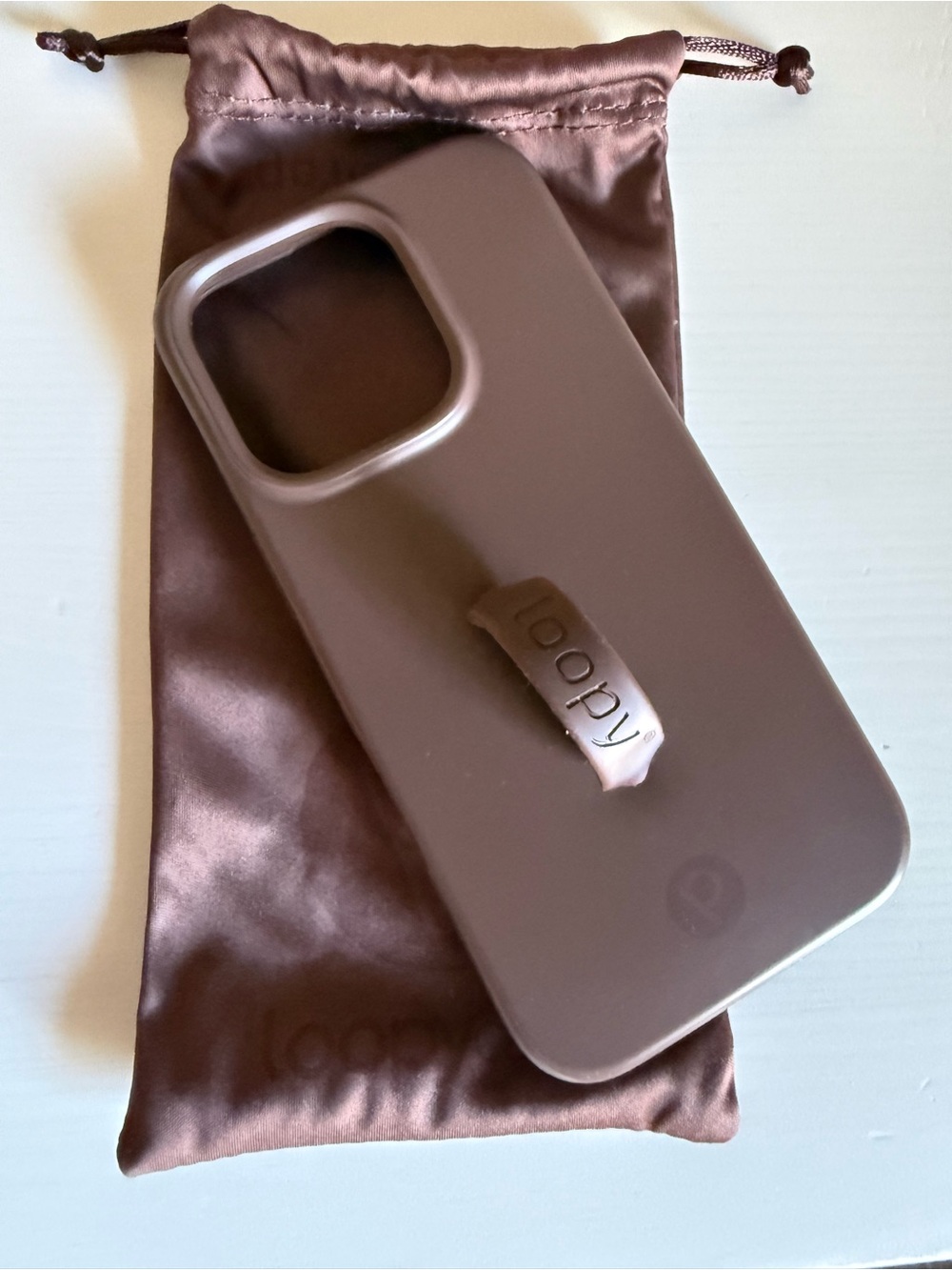 Espresso Loopy iPhone 16 pro case